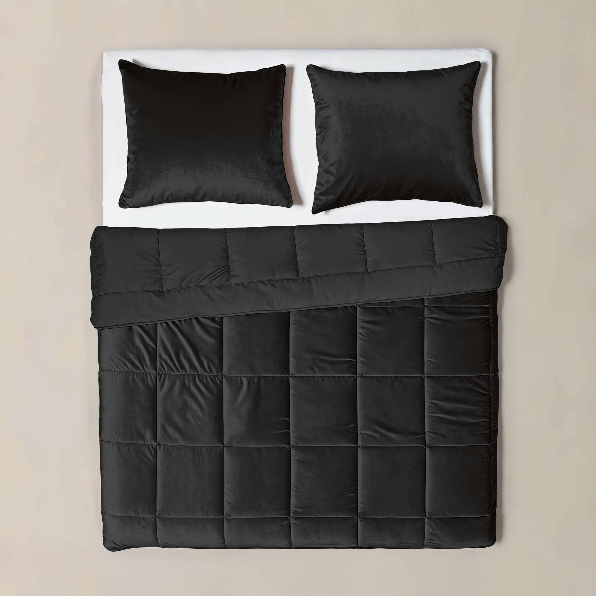 CloudSoft Velvet | Zwart Dekbed en Overtrek in 1!