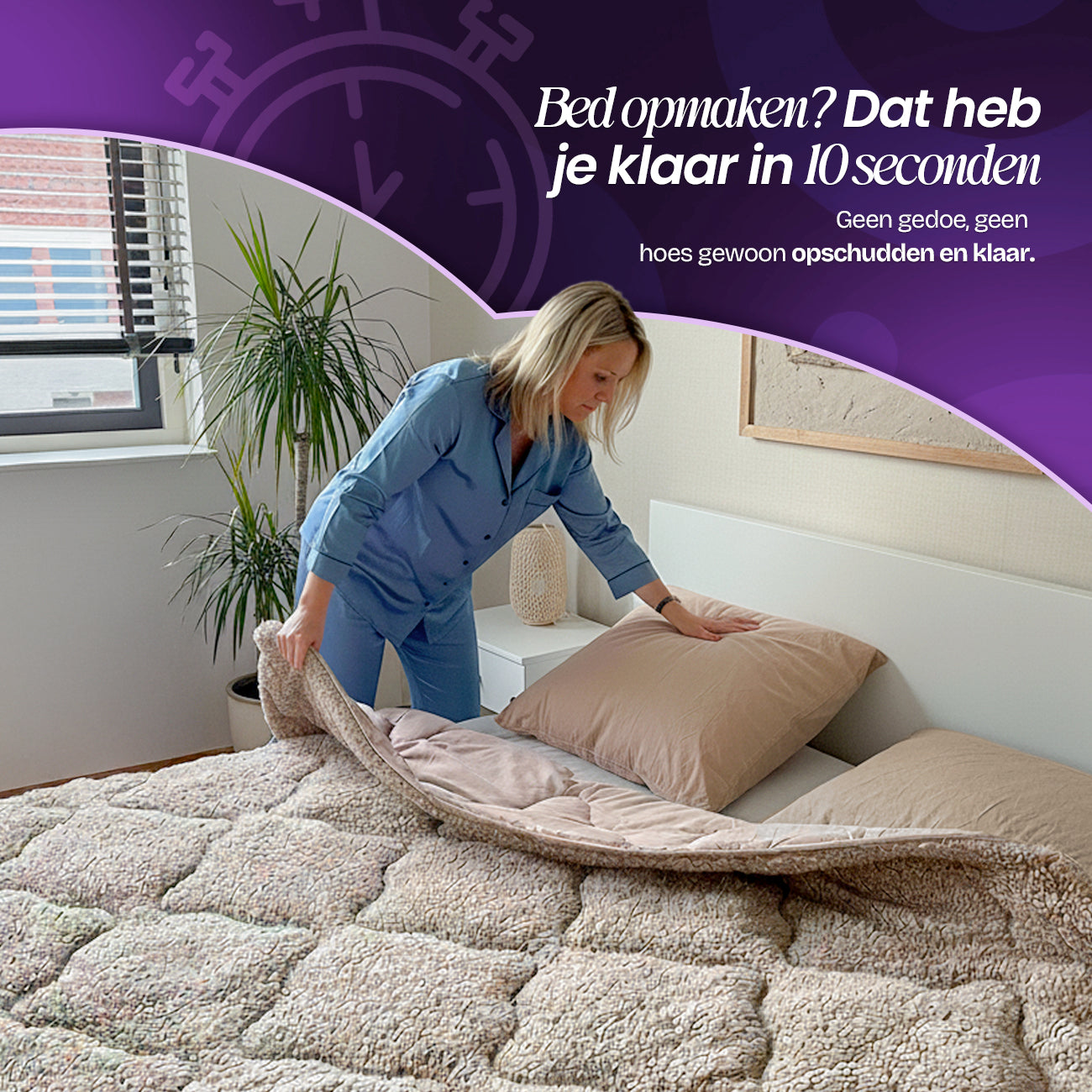 CloudSoft Velvet | Zwart Dekbed en Overtrek in 1!