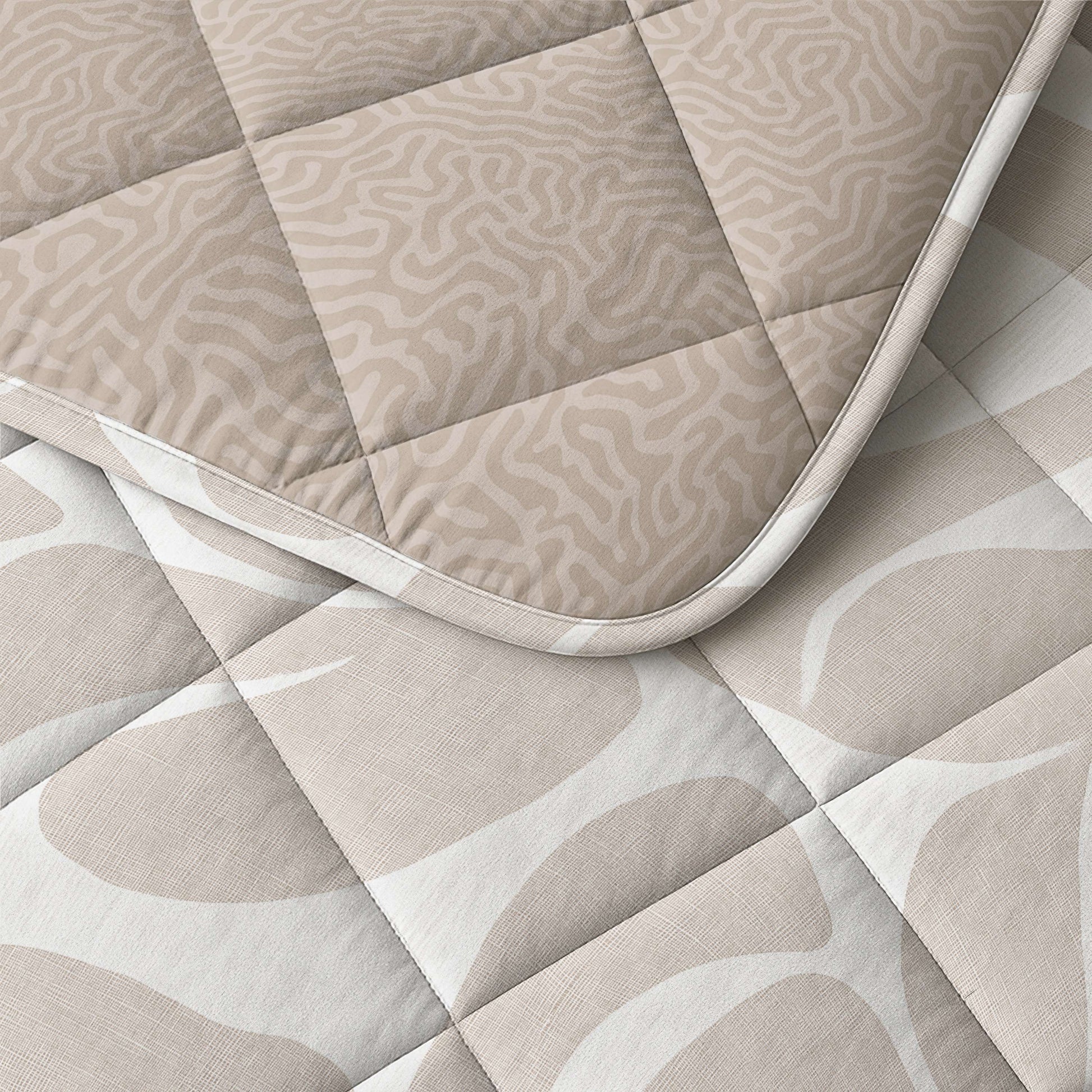 CloudSoft Comfort | Zand Duinen Dekbed en Overtrek in 1!