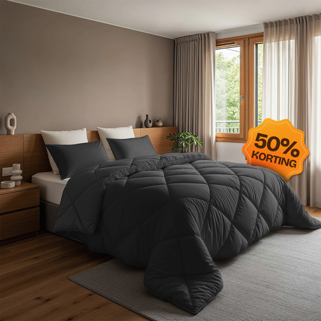 CloudSoft Diamond | Antraciet Dekbed en Overtrek in 1!