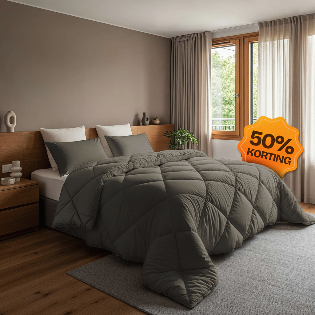 CloudSoft Diamond | Kaki Dekbed en Overtrek in 1!