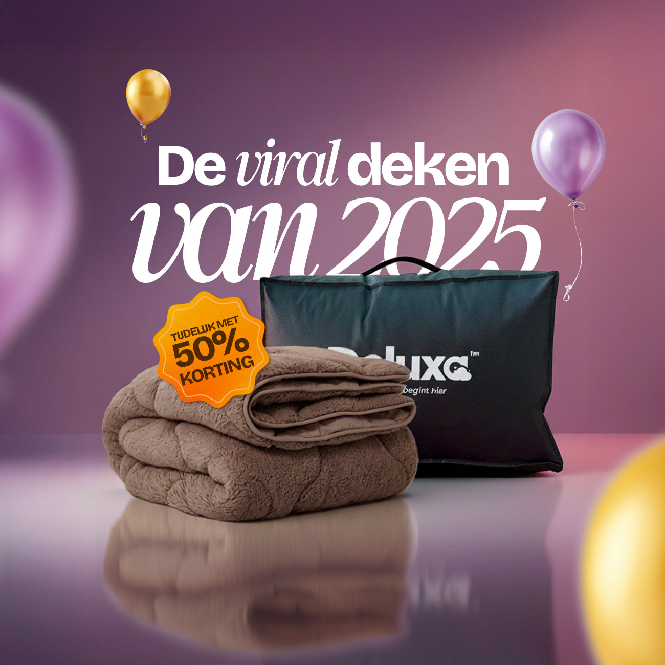 CloudSoft Teddy | Taupe/Bruin Dekbed en Overtrek in 1!