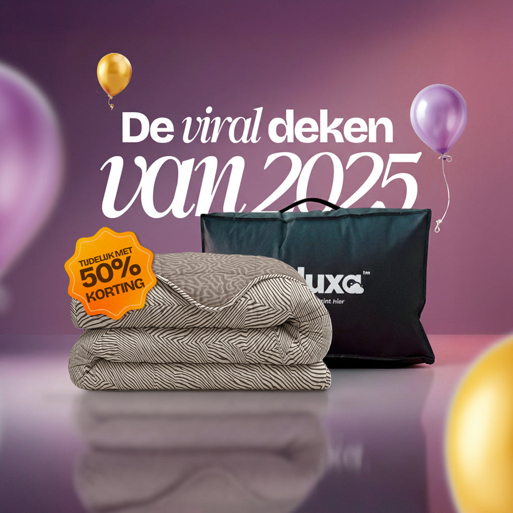 CloudSoft Comfort | Taupe Lijnen Dekbed en Overtrek in 1!