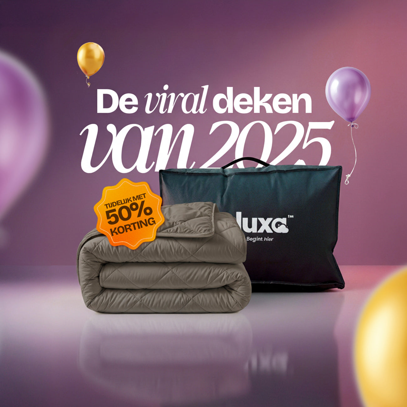 CloudSoft Diamond | Kaki Dekbed en Overtrek in 1!