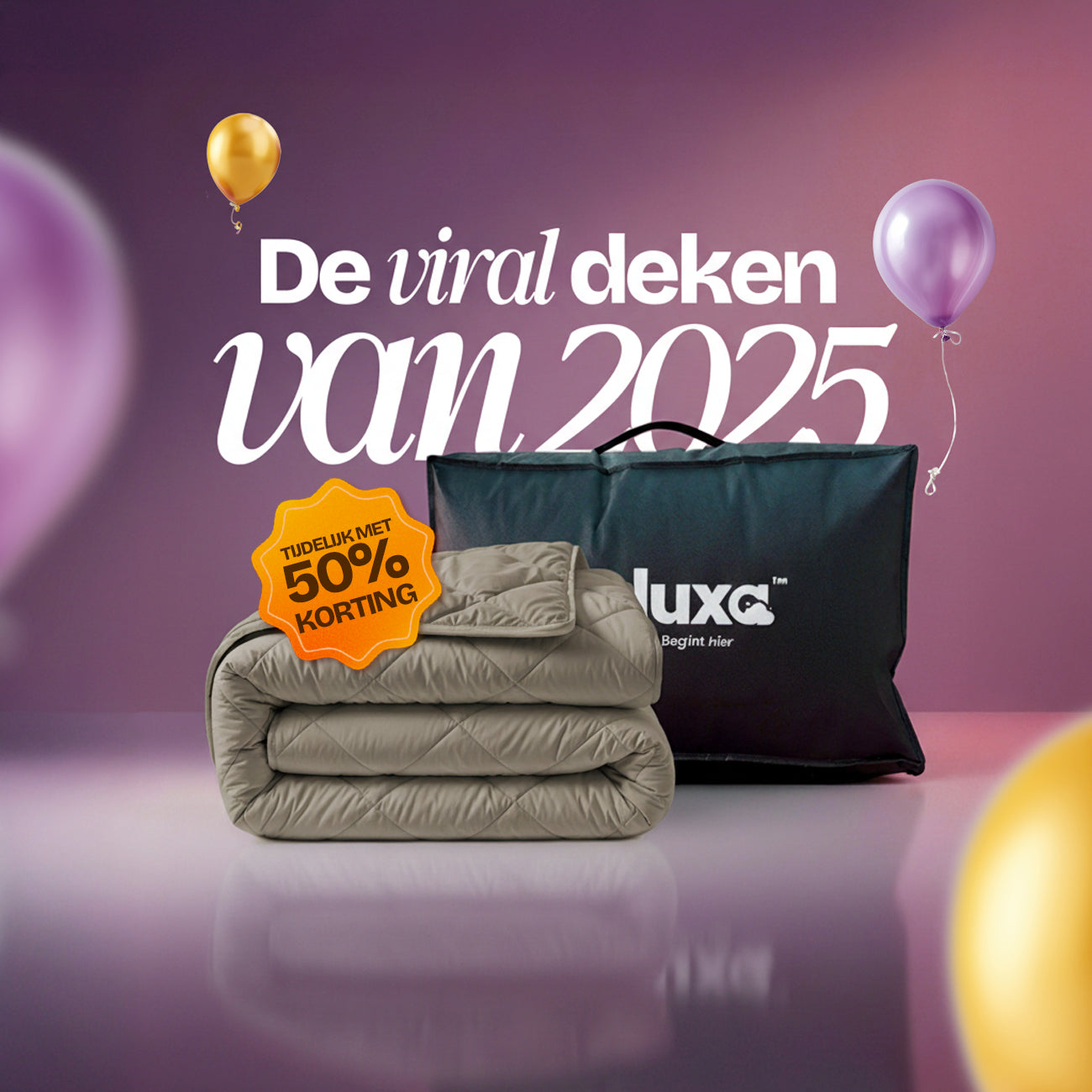 CloudSoft Diamond | Teak Dekbed en Overtrek in 1!