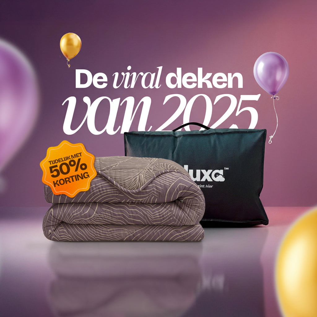 CloudSoft Comfort | Mauve Cirkels Dekbed en Overtrek in 1!