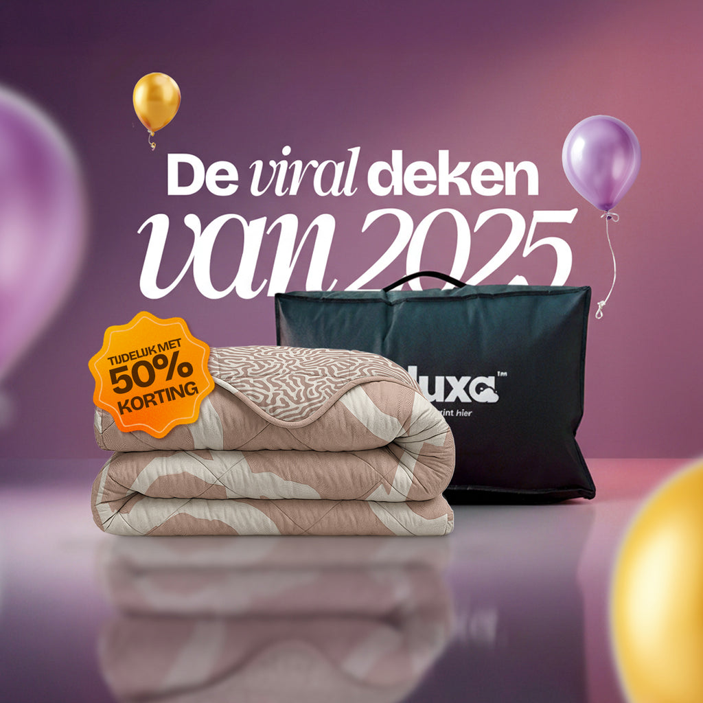 CloudSoft Comfort | Zand Lijnen Dekbed en Overtrek in 1!