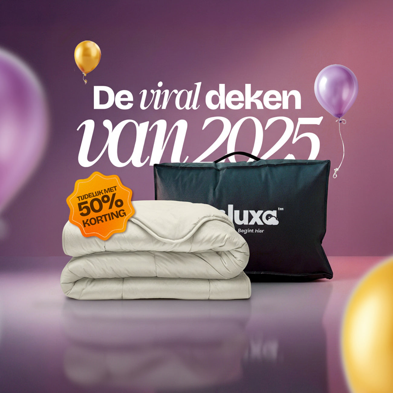 CloudSoft Velvet | Beige Dekbed en Overtrek in 1!