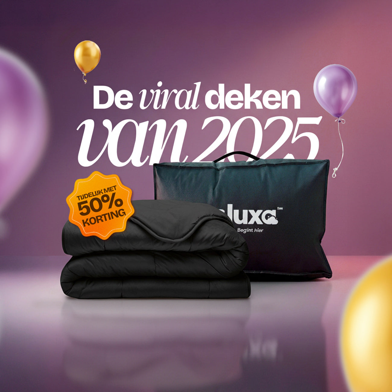 CloudSoft Velvet | Zwart Dekbed en Overtrek in 1!