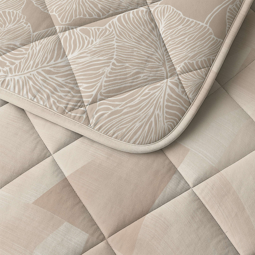 CloudSoft Comfort | Zand Driehoeken Dekbed en Overtrek in 1!